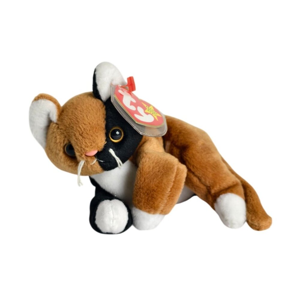 Ty Beanie Babies CHIP The Cat 10" Plush Vtg/Retired Jan 26 '96 Calico Rare